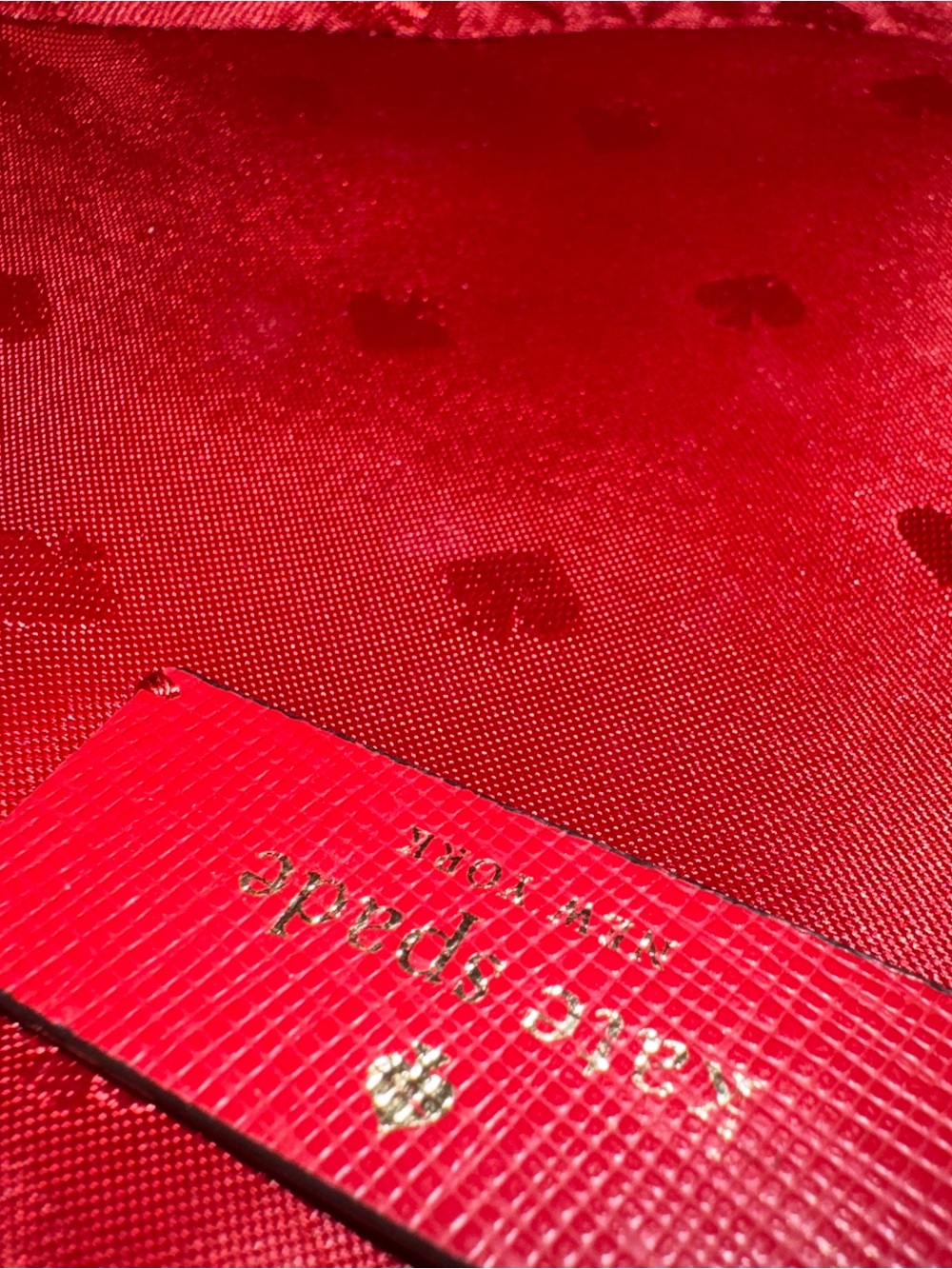 Kate Spade Cherry Red Love Shack Saffiano Leather Heart Crossbody Bag Purse - Picture 12 of 12